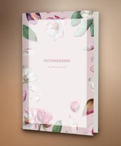 Magnolia illustratie met kader
