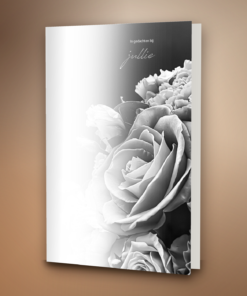 Rozen boeket zwart wit