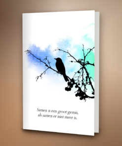 Silhouette vogel alleen